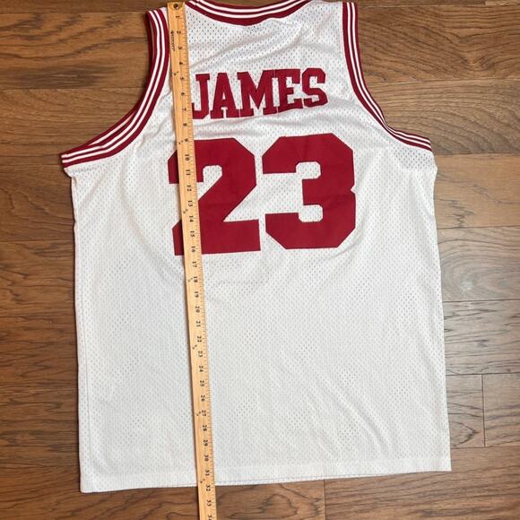 Nike LeBron James Cavaliers #23 Jersey White XL NBA Basketball - Picture 10 of 16